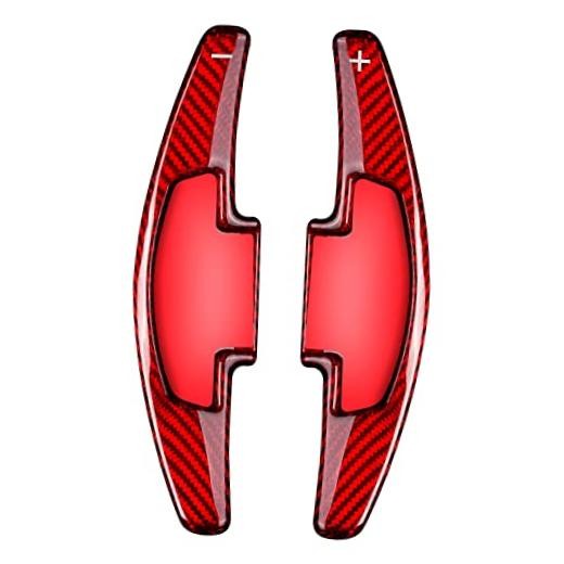 Paddle Shifters Extension Compatible with Acura,Real Carbon Fiber fits for Red
