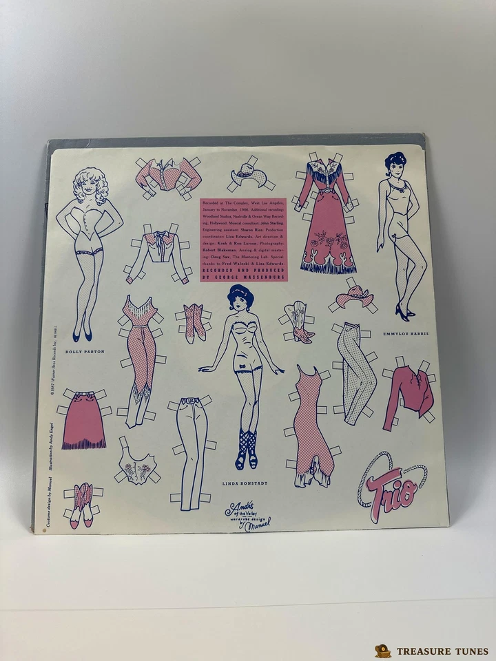 Dolly Parton, Linda Ronstadt & Emmylou Harris - Trio Vinyl LP - Image 3 of 4