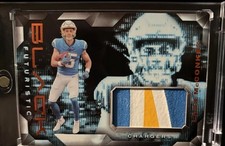 Chargers Ladd McConkey 2024 Panini Black - 3 Color Patch Rookie  /50 (MEM, RC)