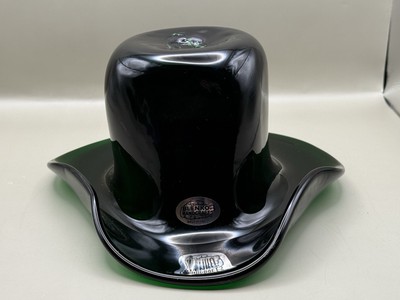 Blenko Glass Malachite 2024 Cowboy Hat   VC Only Piece