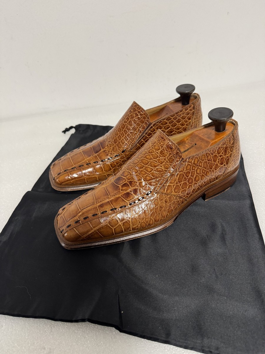 David Eden Shoes Mens Size 9 Exotic Alligator Leather  display picture 3