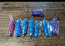 New Pure Romance Mini Massager Wand Pocket Size Blue Purple Sealed Lot Of 9