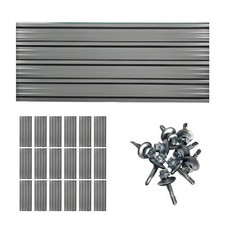 Galvanized Steel Roof Panels 4 Pcs Metal Roof Panels, Corrugated Panels Metal...