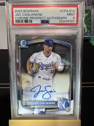 Jac Caglianone #CPA-JCA 2025 Bowman Chrome Prospect Autograph card