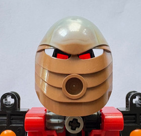 Lego Bionicle Kanohi Mask Rau (Turaga) Ahkmou 8610 Exclusive Retired Brown Silve