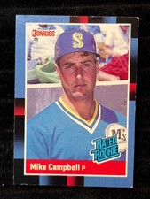 1987 Donruss Mike Campbell Rated Rookie Baseball Card Mariners #30 Mint