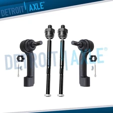 Front Inner and Outer Tie Rods Kit for Lincoln Navigator Ford Expedition F-150