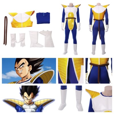 Dragon Ball Z Vegeta Cosplay Costume Halloween Carnival party Disguise fullSuit