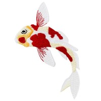AufbüGler♥BüGelmotiv♥Applikation Patch Koi Fisch AufnäHer ♥Neu♥