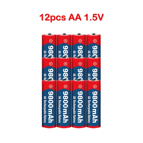 Batería Universal AA 1.5V 9800mAh Baterías Recargables 4 Ranuras Cargador de Batería - Imagen 11 de 22