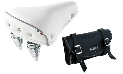 Selle de vélo Graziella - Montegrappa - Simili cuir - Ressorts