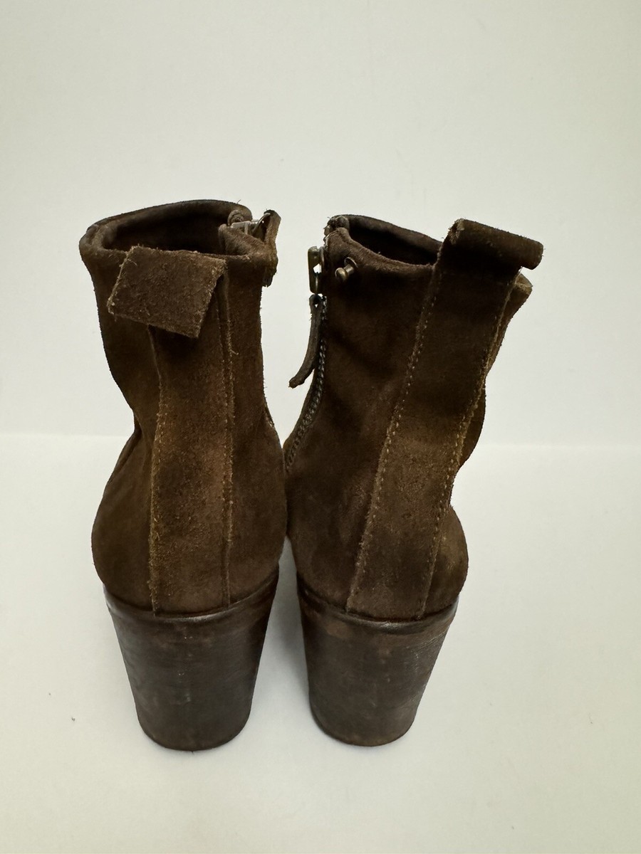 Diesel ankle boots leather brown suede sz US 7.5 EUR 38 | eBay display picture 1