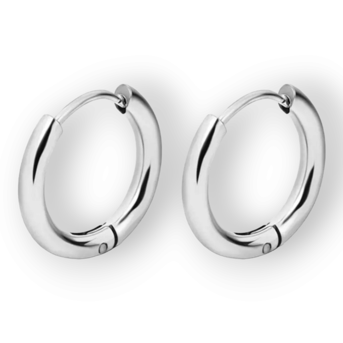 Stainless Steel Huggie Hoop Earrings Unisex Fashion Jewelry