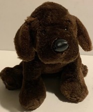 Ganz Webkinz Chocolate Lab Dog 9" Plush Stuffed Animal No Code Brown Puppy HM138
