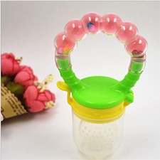 1pc Silicone Baby Food Feeder Pacifier Nipple Gum Teether With Fresh Fruits Vege