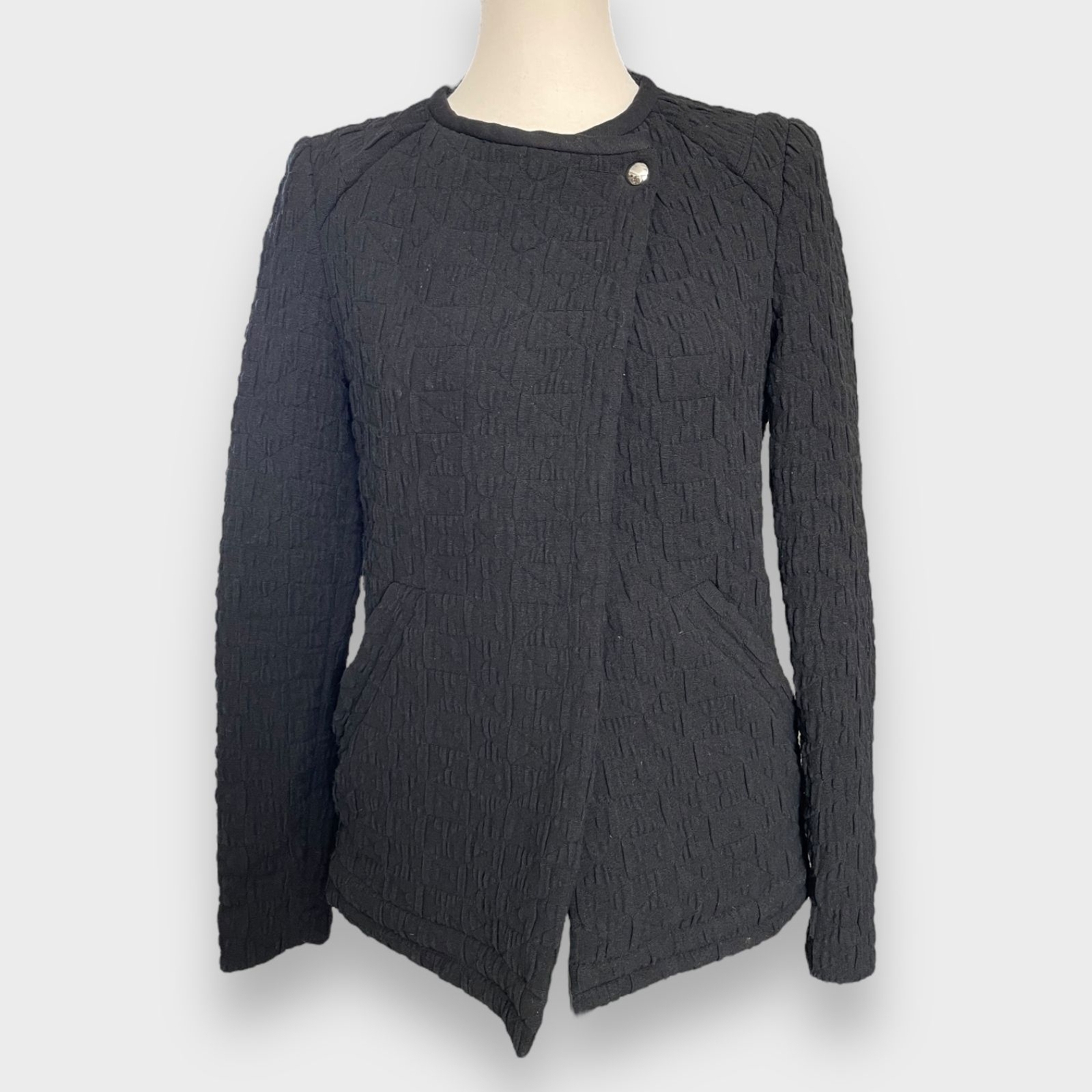 IRO Heddi Textured Patterned Knit Jacket Women's … - image 2