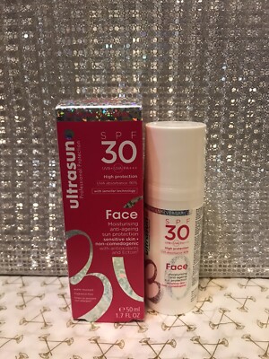 Ultrasun LSF 30 Gesicht Feuchtigkeitsspendender Anti-Aging Sonnenschutz Empfindliche Haut 50ml