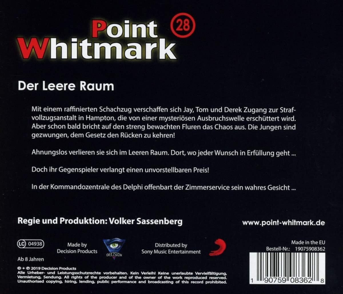 Thumbnail - Point Whitmark 28/der Leere Raum (cd)