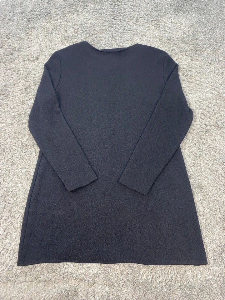 Vestido Suéter De Colección Christy Lynn Para Mujer 11/12 Negro Terry Francés Tela Hecho en EE. UU. Foto 2 de 4