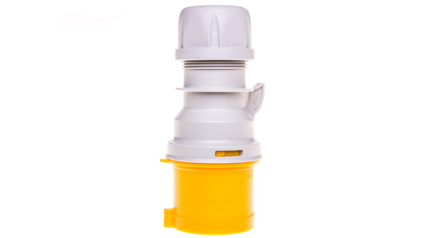 Portable plug 32A 3P 110V yellow IP44 SHARK 023-4 /T2UK