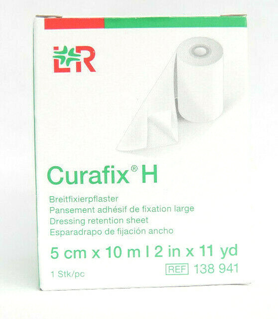 Breitfixierpflaster Curafix H 5 cm x 10 m für Wundauflagen Drainagen REF 138941