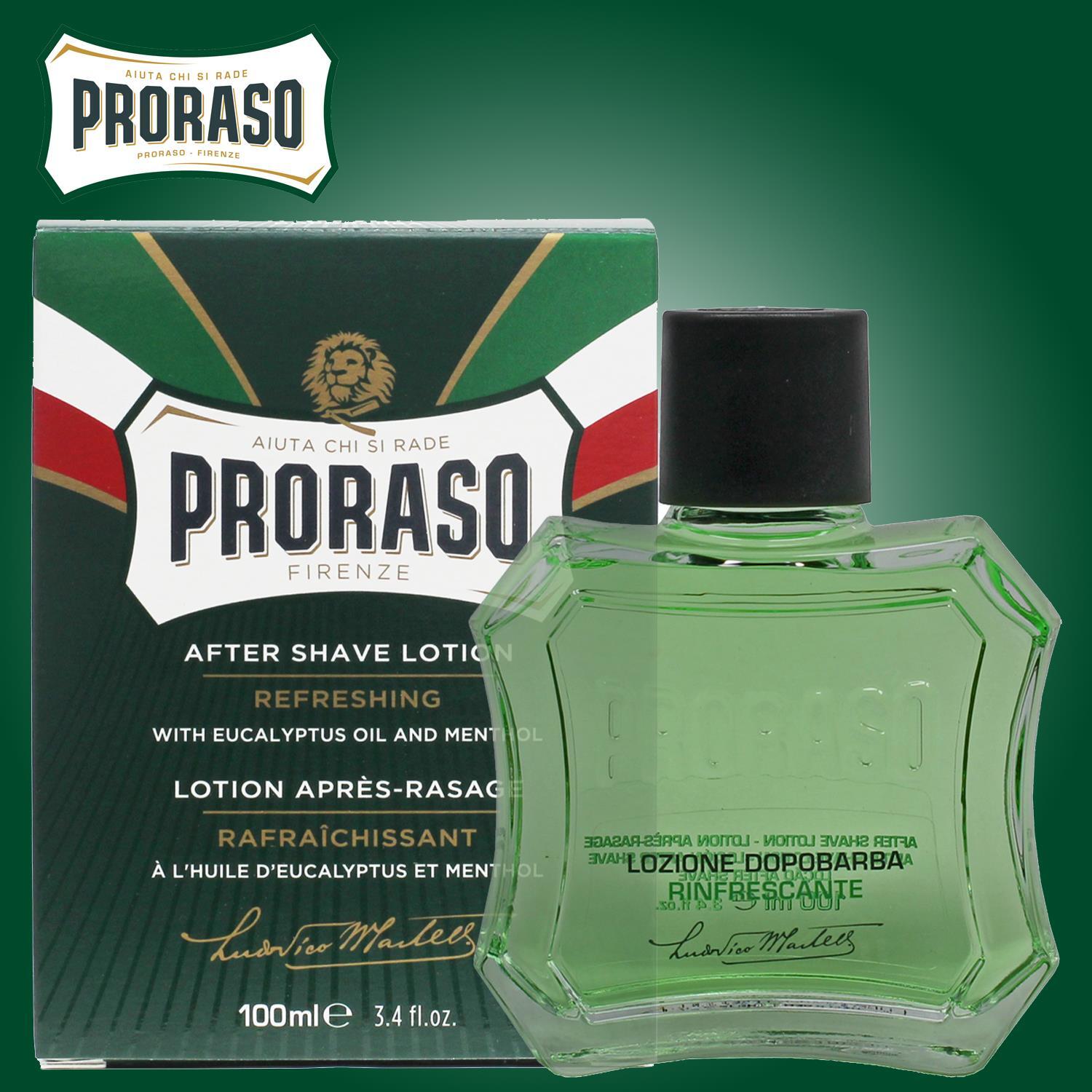 Proraso Refreshing After Shave Lotion 100ml eucalyptus oil + menthol scent