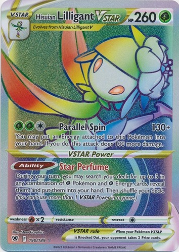 Hisuian Lilligant VSTAR  190/189 Secret Rare Astral Radiance Pokemon TCG