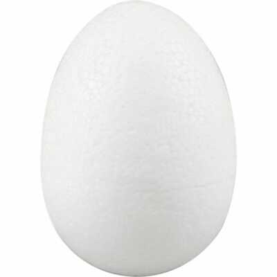 5 x Polystyrol weiß EI Form Handwerk Dekorationen Modellieren Oval Weihnachten 10 cm
