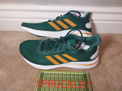 ADIDAS SUPERNOVA RUNNING SHOES NCAA MIAMI HURRICANES, US MENS 6, H01295, NEW