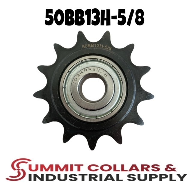 #50 Roller Chain Idler Sprocket 5/8" Bore Hardened 13 Tooth 50BB13H-5/8