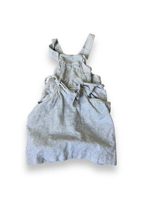 Izod Lacoste Jumper Overall Dress Size 5 Girls Corduroy Vintage 80s