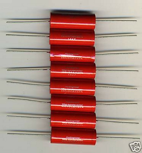 Lot De 8 Condensateurs Audio MKP 1µF 400V – Film Polypropylène, Tolérance +/- 3% – Pour Haute Fidélité