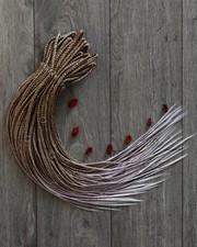 Double ended braids Full set, ombr  natural color Braids, Hair extensions