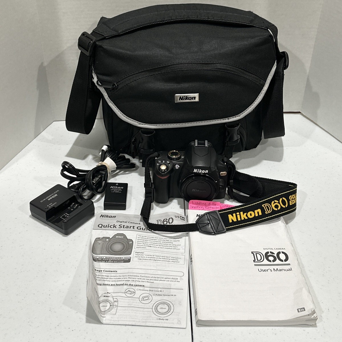 Nikon D60 MP Digital SLR Camera Black (Body Only) for sale