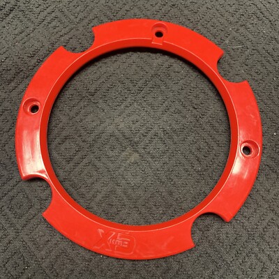 1 KMC XD Series ATV 4 Lug Bead Lock Wheel Center Center Cap 3-Hole Insert RED