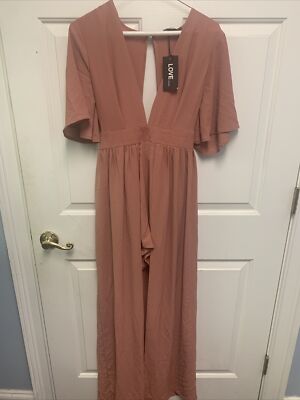LOVE University Pink Romper With Long Tail Size M (B-12)