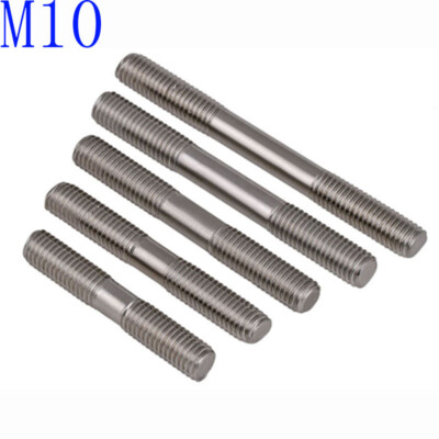 M10*40-150mm Metric 316 Stainless Steel Double End Threaded Stud Bolts Screw Rod