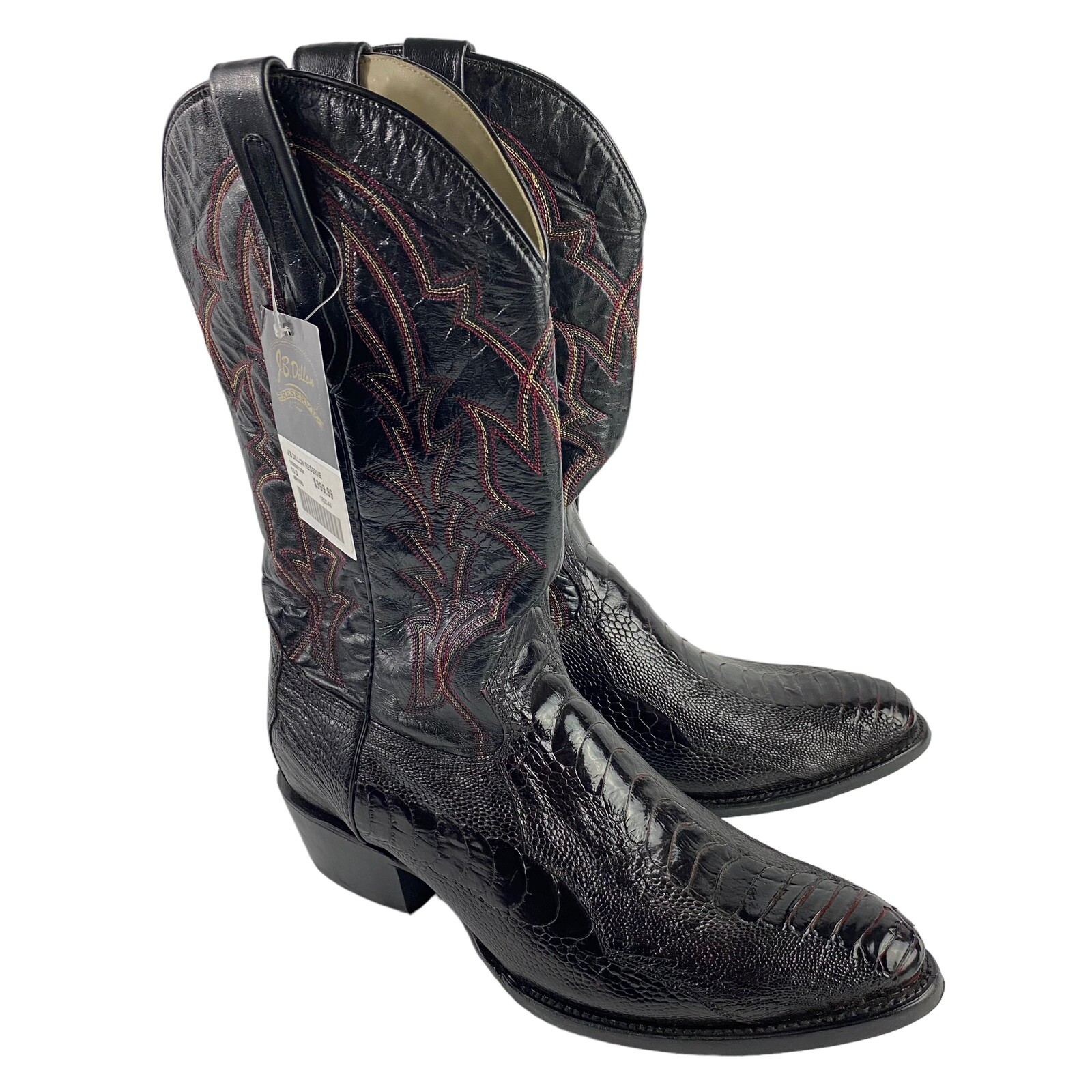 J.B. Dillon Original Ostrich Cowboy Boots JBR1008 D M… Gem