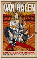 Van Halen U.S. Invasion 1978 High Quality Metal Magnet 2.6x4 inches 8258