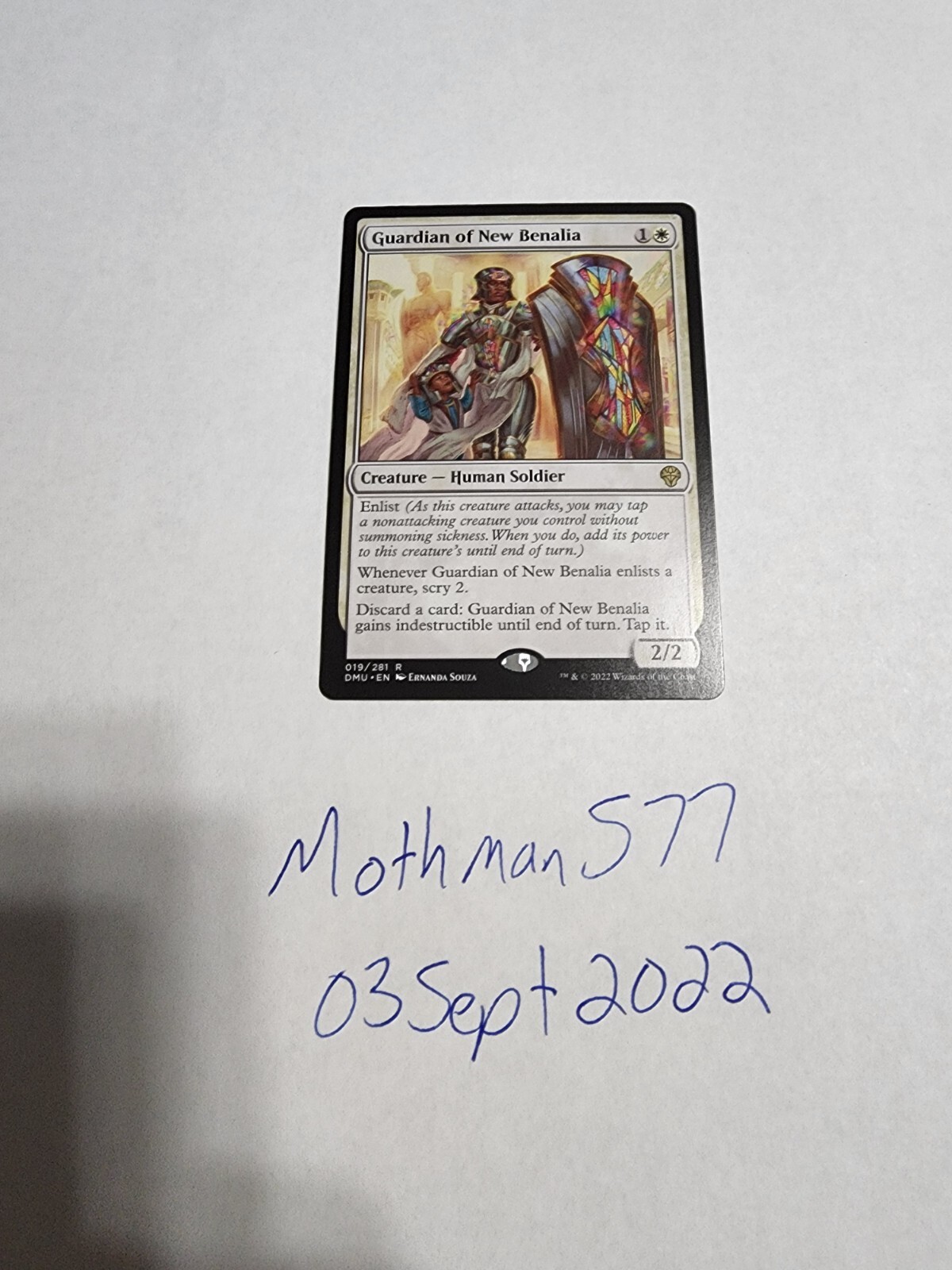 MTG Magic Guardian of New Benalia Dominaria United NM In Hand Card | eBay