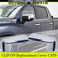 2019-2026 Chevy Silverado GMC Sierra 1500 CHROME REPLACEMENT Mirror Cover Caps