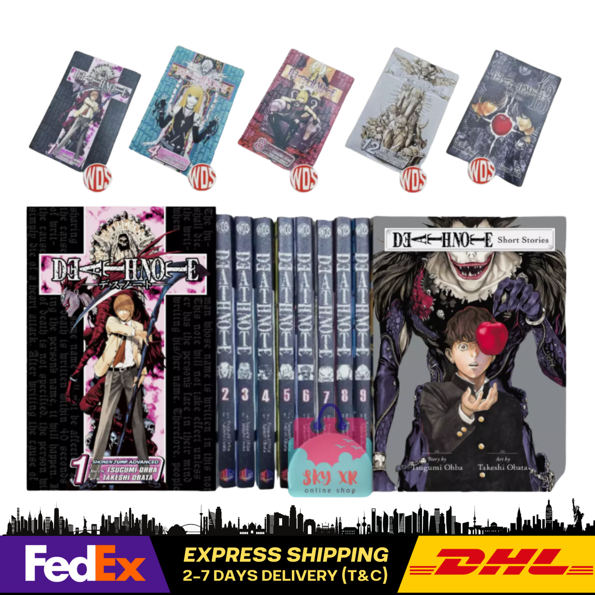 Death Note Manga English FULL SET Vol 1-13 Comic Books New by