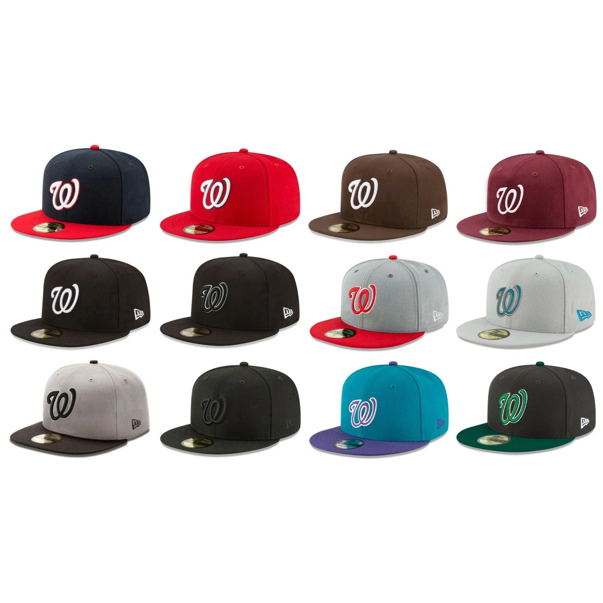 Authentic Washington Nationals MLB New Era 59FIFTY Fitted Cap