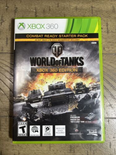 World of Tanks Xbox 360 Edition (Microsoft Xbox 360, 2014) No Manual