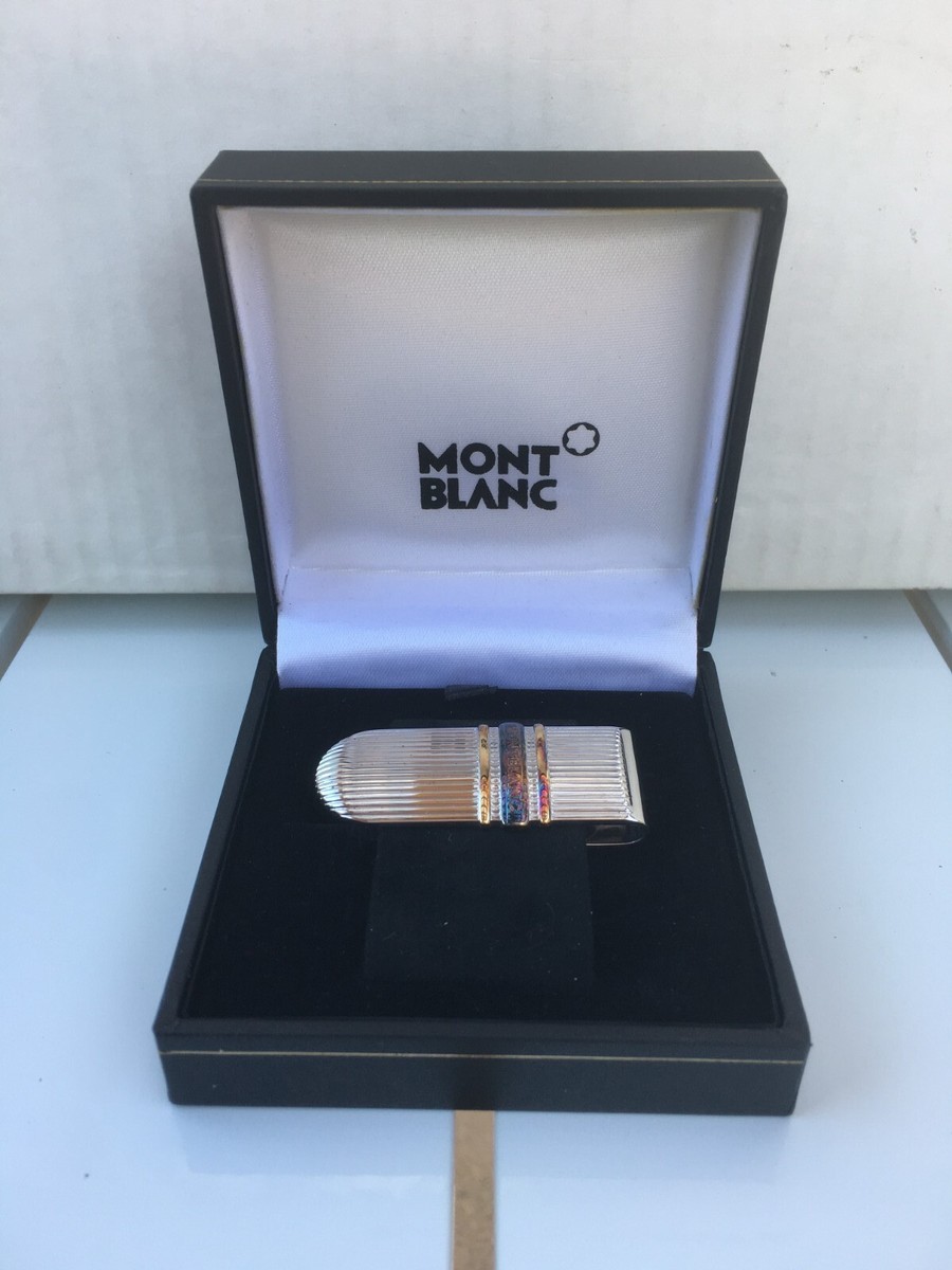 希少❗MONTBLANC シルバー　マネークリップ❤ Montblanc 925 Sterling Silver & Gold Money Clip | eBay
