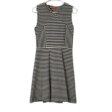 Joe Fresh Striped Sleeveless Tank Dress Womens XS Business Scuba Stretchy Career