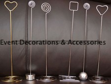 WEDDING TABLE NUMBER HOLDERS 23cm TALL, MANY TYPES & QUANTITIES - UK SELLER!