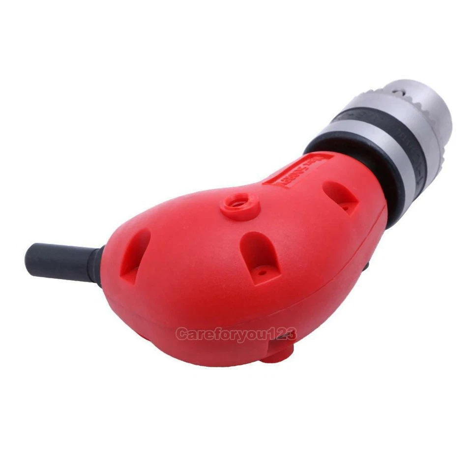 Right Angle Drill Attachment Chuck Adapter Electric Power Cordless 3/8 90 Degree - Image 4 of 4
