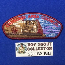 Boy Scout CSP Chorokee Area Council Shoulder Patch Maroon Br. 2311B2-BIN