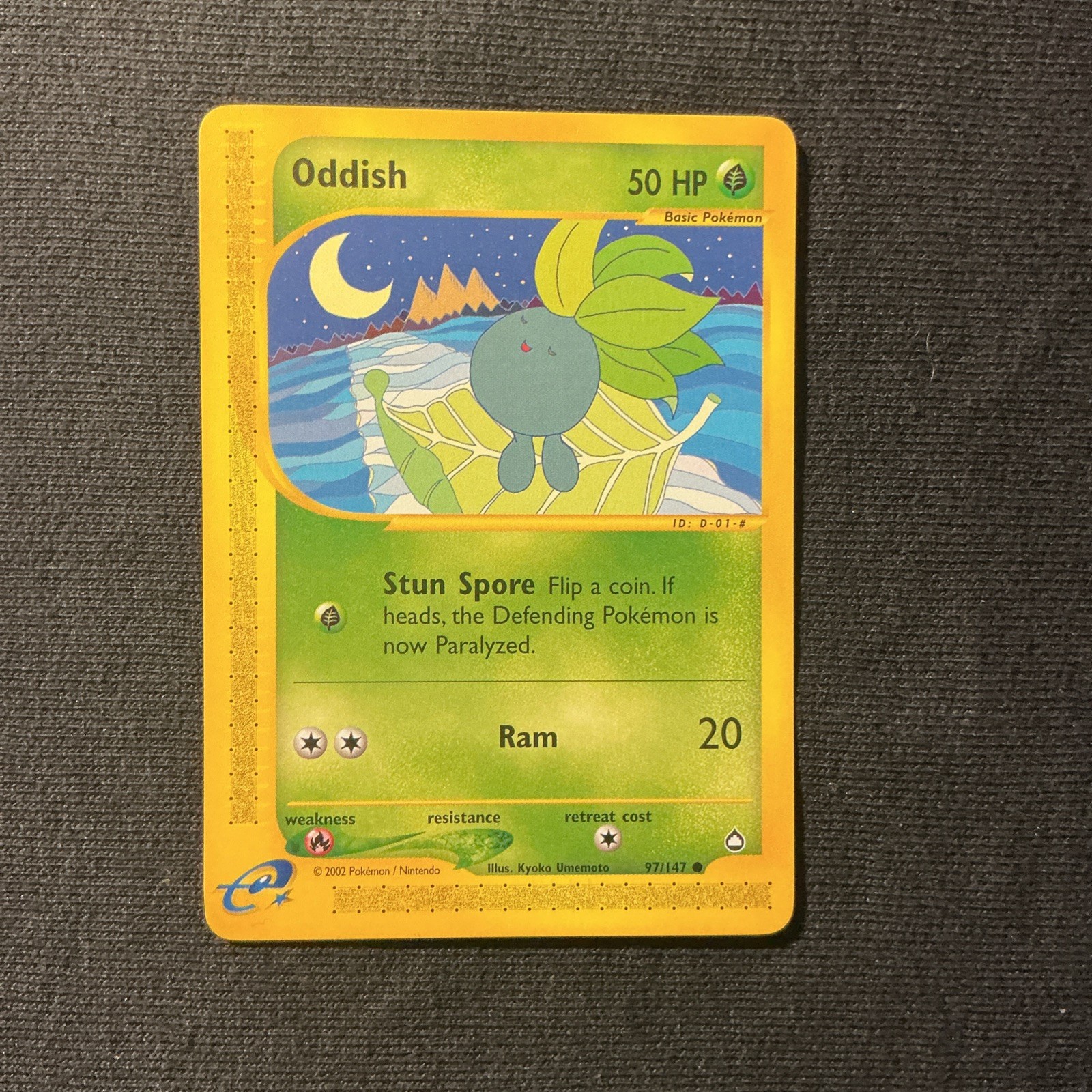 Pokemon Aquapolis Oddish 97/147 NEAR MINT
